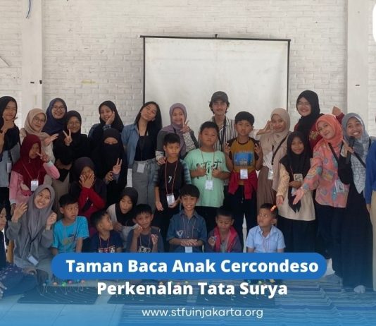 Taman Baca Anak Cercondeso Perkenalkan Tata Surya
