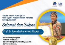 Guru Besar UIN Jakarta sekaligus Donatur STF UIN Jakarta, Prof Oman Fathurahman Raih Penghargaan Habibie Prize 2023