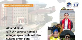 Selamat dan Sukses Wisuda ke 130 Penerima Beasiswa STF UIN Jakarta