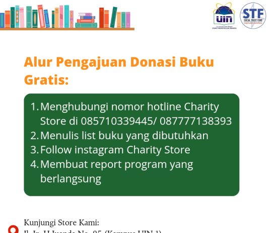 Charity Store STF Dukung Program Taman Baca: Terima Pengajuan dan Salurkan Buku Gratis