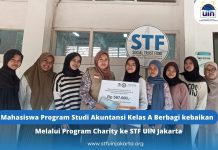 Mahasiswa Program Studi Akuntansi Kelas A Berbagi Kebaikan Melalui Program Charity ke STF UIN Jakarta