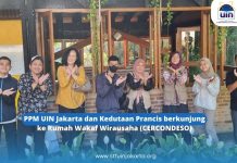 PPM UIN Jakarta dan Kedutaan Prancis berkunjung ke Rumah Wakaf Wirausaha (CERCONDESO)