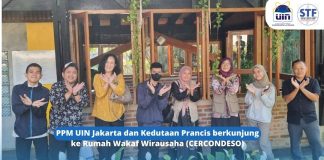 PPM UIN Jakarta dan Kedutaan Prancis berkunjung ke Rumah Wakaf Wirausaha (CERCONDESO)