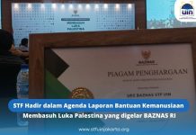 STF Hadir dalam Agenda Laporan Bantuan Kemanusiaan Membasuh Luka Palestina yang digelar BAZNAS RI