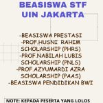 Pengumuman Seleksi Berkas Beasiswa STF Semester Genap Tahun Akademik 2024