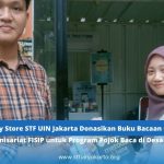 Charity Store STF UIN Jakarta Donasikan Buku Bacaan melalui HMI Komisariat FISIP untuk Program Pojok Baca di Desa Ciasihan