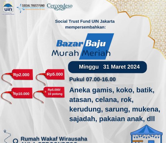 Bazar Baju Murah Meriah “Ramadhan Fair”