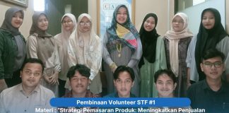 Upaya Peningkatan Penjualan Buku Charity Store, STF Menggelar Pembinaan Strategis Pemasaran Produk