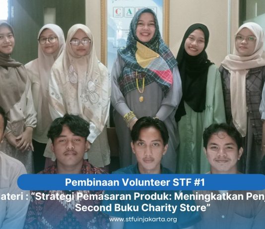 Upaya Peningkatan Penjualan Buku Charity Store, STF Menggelar Pembinaan Strategis Pemasaran Produk