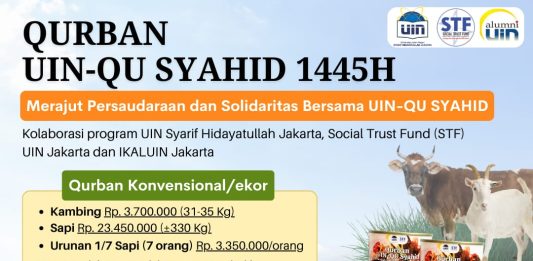 Tebar Qurban Bersama UIN-QU Syahid 1445 H/ 2024 M