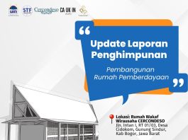 Update Laporan Penghimpunan Pembangunan Rumah Pemberdayaan
