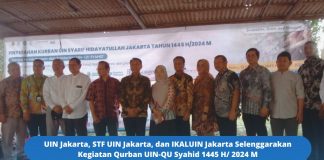 UIN Jakarta, STF UIN Jakarta, dan IKALUIN Jakarta Selenggarakan Kegiatan Qurban UIN-QU Syahid 1445 H/ 2024 M