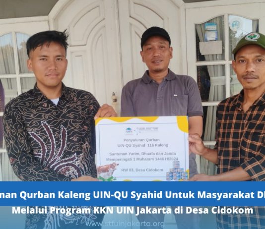 Santunan Qurban Kaleng UIN-QU Syahid Untuk Masyarakat Dhuafa