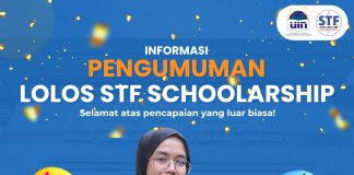 Informasi Pengumuman Lolos STF Scholarship Semester Ganjil 2024