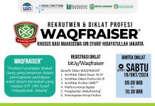 Rekrutmen dan Diklat Profesi WAQFRAISER® oleh Social Trust Fund UIN Jakarta