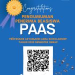 Pengumuman Penerima Beasiswa PAAS 2025