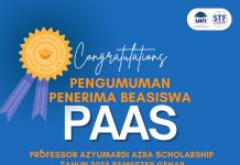 Pengumuman Penerima Beasiswa PAAS 2025