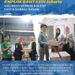 STF UIN Jakarta Donasikan 300 Kaleng Daging untuk Korban Banjir