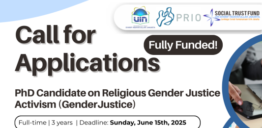 Panggilan Aplikasi Terbuka: PhD Candidate dalam Studi Aktivisme Keadilan Gender Berbasis Agama (GenderJustice)