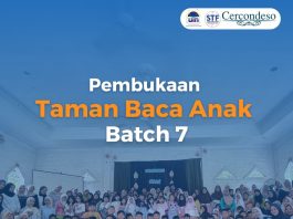 Sambut Gelombang Volunteer Baru, Taman Baca Anak CERCONDESO Batch ke Tujuh Gelar Pembukaan