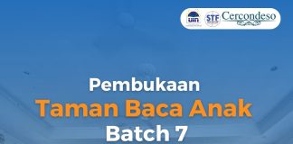 Sambut Gelombang Volunteer Baru, Taman Baca Anak CERCONDESO Batch ke Tujuh Gelar Pembukaan