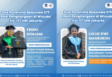 Dua Srikandi Penerima Beasiswa STF Raih Penghargaan Wisudawan dan Skripsi Terbaik