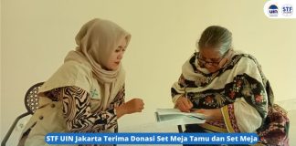 STF UIN Jakarta Terima Donasi Set Meja Tamu dan Set Meja Makan untuk Fasilitas Rumah Pemberdayaan CERCONDESO