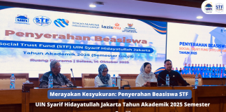 Merayakan Kesyukuran: Penyerahan Beasiswa STF UIN Syarif Hidayatullah Jakarta Tahun Akademik 2025 Semester Ganjil