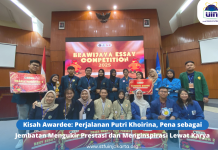 Kisah Awardee: Perjalanan Putri Khoirina, Pena sebagai Jembatan Mengukir Prestasi dan Menginspirasi Lewat Karya