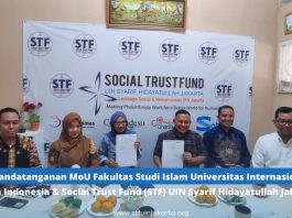 Penandatanganan MoU Fakultas Studi Islam Universitas Internasional Islam Indonesia & Social Trust Fund (STF) UIN Syarif Hidayatullah Jakarta tentang Kolaborasi Pendidikan, Penelitian, dan Pengabdian Kepada Masyarakat