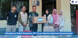 UIN Jakarta Peduli Sumatera: STF Terus Salurkan Bantuan Kemanusiaan bagi Penyintas Banjir Bandang dan Longsor