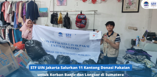 STF UIN Jakarta Salurkan 11 Kantong Donasi Pakaian untuk Korban Banjir dan Longsor di Sumatera