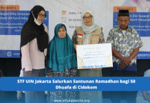 STF UIN Jakarta Salurkan Santunan Ramadhan bagi 50 Dhuafa di Cidokom