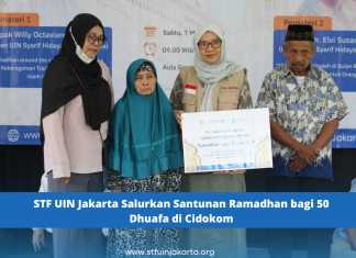 STF UIN Jakarta Salurkan Santunan Ramadhan bagi 50 Dhuafa di Cidokom