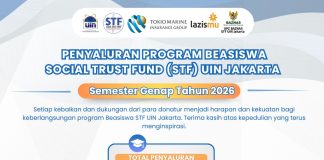 Penyaluran Program Beasiswa Social Trust Fund (STF) UIN Jakarta Semester Genap 2026: 73 Mahasiswa Terima Manfaat