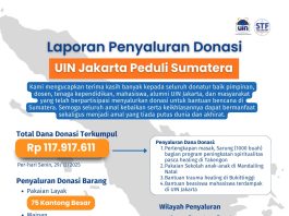 UIN Jakarta Salurkan Donasi Rp117 Juta untuk Korban Bencana di Sumatera