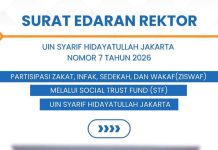 UIN Jakarta Terbitkan Edaran Partisipasi ZISWAF Melalui Lembaga Social Trust Fund