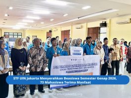 STF UIN Jakarta Menyerahkan Beasiswa Semester Genap 2026, 73 Mahasiswa Terima Manfaat