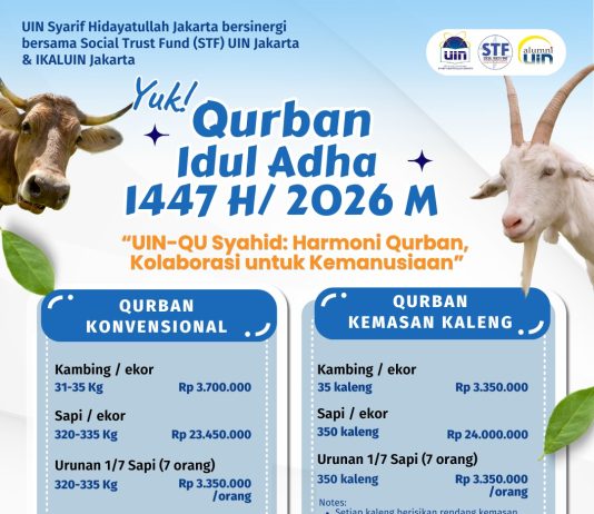 UIN-QU Syahid 2026, STF UIN Jakarta Ajak Masyarakat Berqurban untuk Perluas Manfaat Kemanusiaan