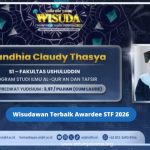 Awardee STF Raih Predikat Wisudawan Terbaik UIN Jakarta: Anandhi Claudy Tasya Buktikan Prestasi dan Kebermanfaatan Bisa Berjalan Bersama