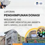 Penghimpunan Donasi Beasiswa Realtime – Wisuda 140 UIN Syarif Hidayatullah Jakarta