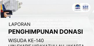 Penghimpunan Donasi Beasiswa Realtime – Wisuda 140 UIN Syarif Hidayatullah Jakarta