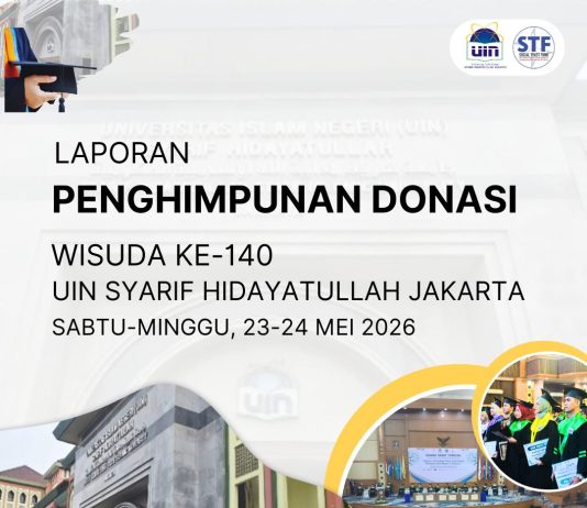 Penghimpunan Donasi Beasiswa Realtime – Wisuda 140 UIN Syarif Hidayatullah Jakarta