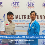 STF UIN Jakarta Salurkan 180 Kaleng Kurban UIN-QU ke Enam Desa Lokasi KKN