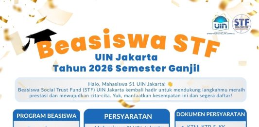 Pendaftaran Beasiswa STF UIN Jakarta Semester Ganjil 2026 Resmi Dibuka