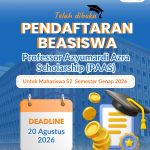 Pendaftaran Professor Azyumardi Azra Scholarship (PAAS) Semester Ganjil 2026 Resmi Dibuka