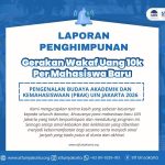 Laporan Penghimpunan Wakaf Uang PBAK UIN Jakarta 2026