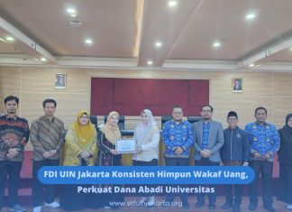 FDI UIN Jakarta Konsisten Himpun Wakaf Uang, Perkuat Dana Abadi Universitas